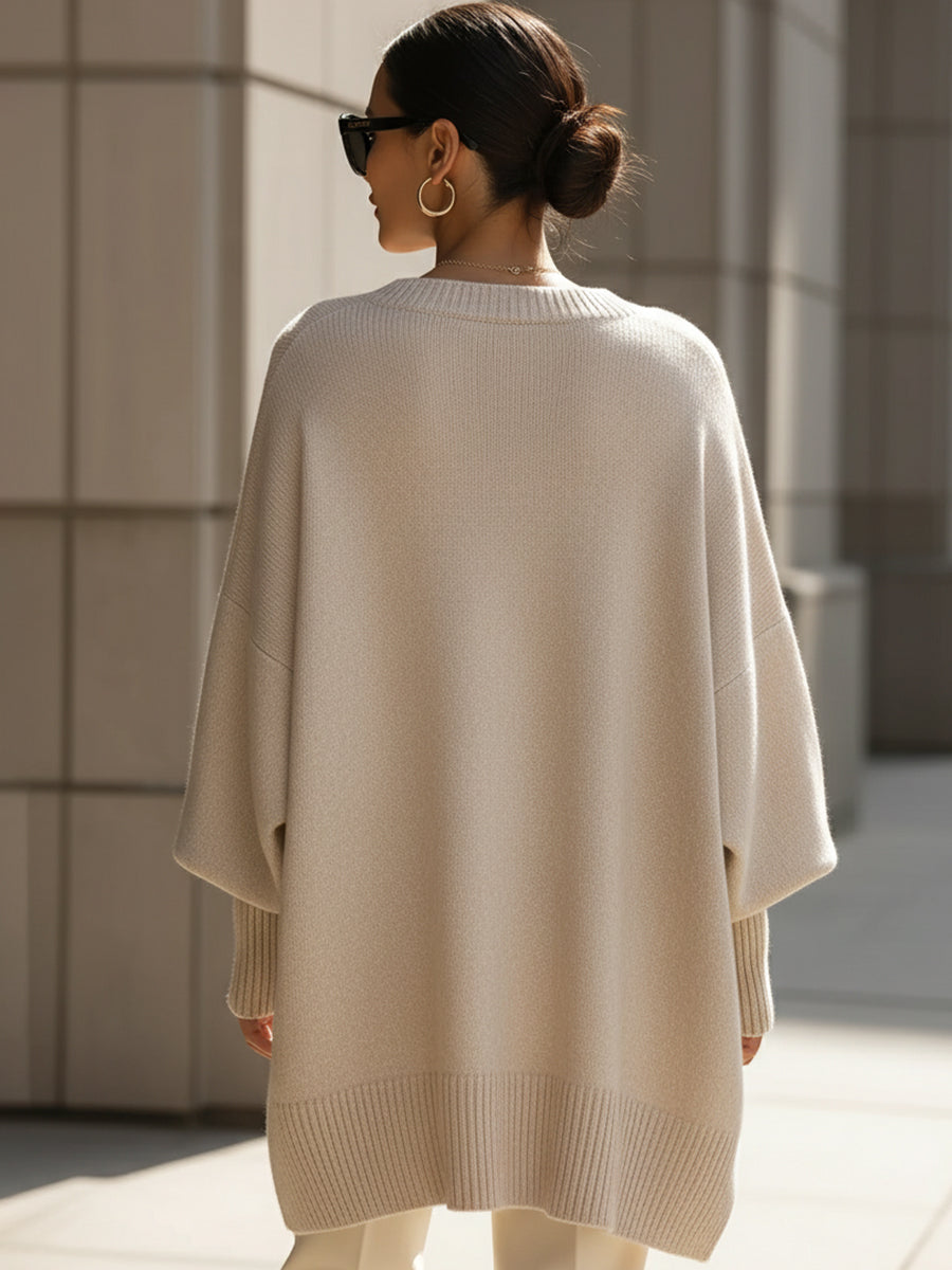Dominika - Wyrafinowany Sweter Wełniany