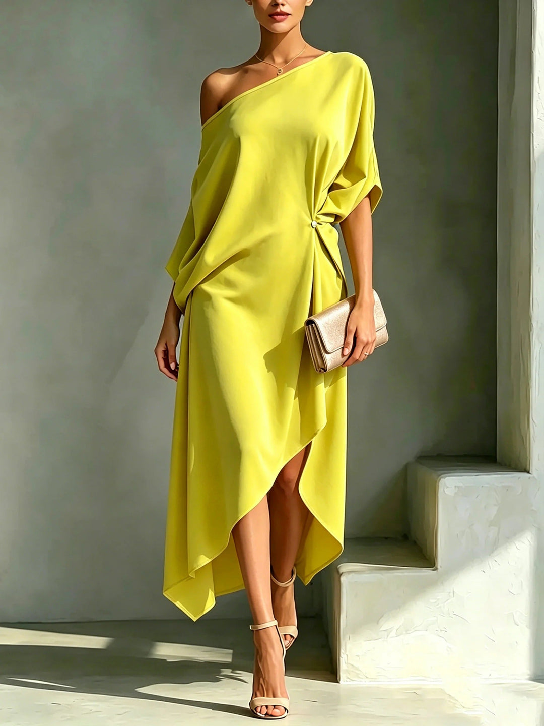 Natalia - Elegancka asymetryczna sukienka