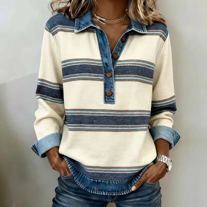 MARTYNA - STYLOWY SWETER Z NADRUKIEM