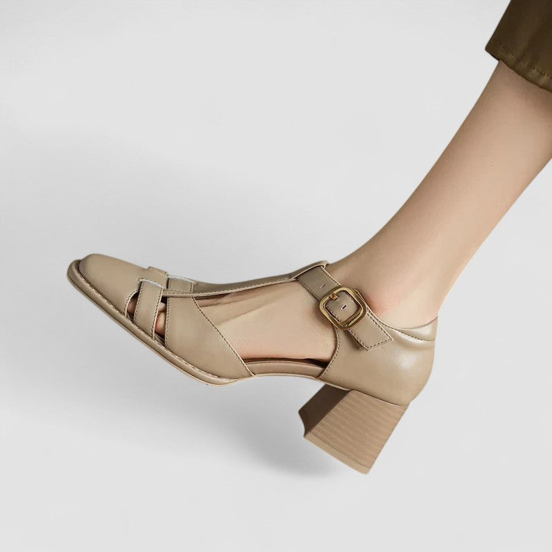 Elyxiana - Ortopedyczne buty na słupku z paskiem T