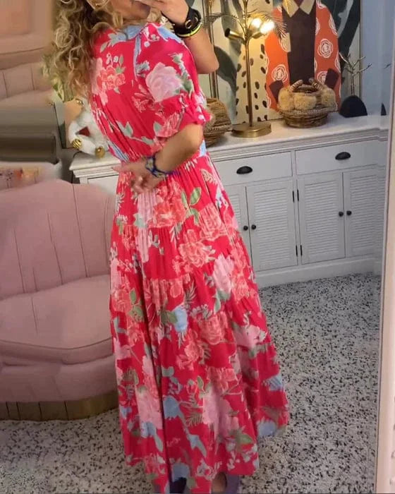 Katarzyna – Elegancka i wygodna długa sukienka