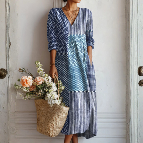 Amelia - Retro Sukienka Lniania