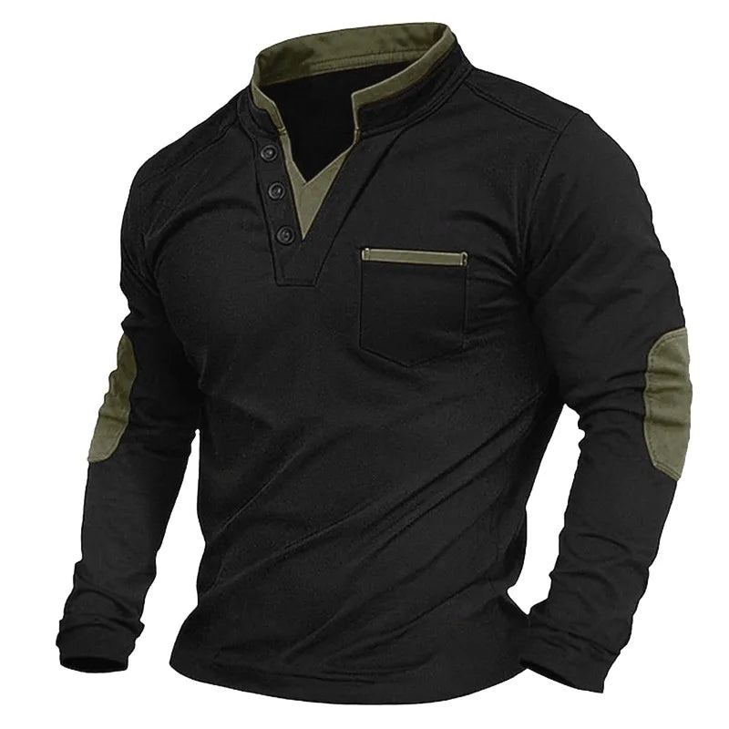 Leon – Bluza męska z dekoltem w serek