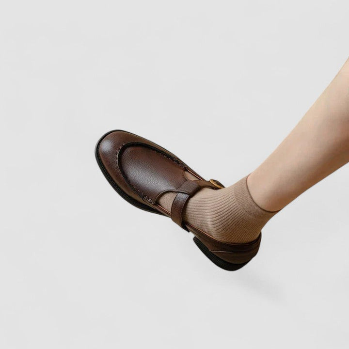 Zhelynne - Ortopedyczne buty Mary Jane z kwadratowym noskiem