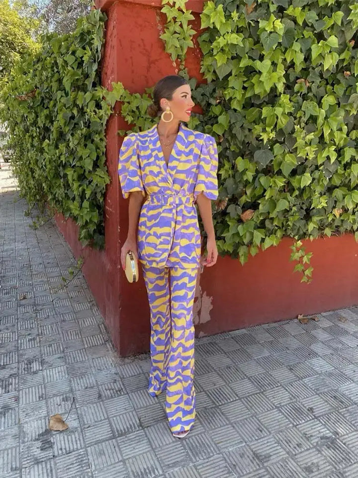 Anna - Elegancki Letni Strój w Dwóch Częściach