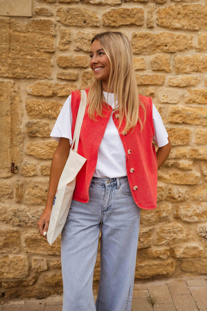 Niwia – Letnia kamizelka w stylu vintage