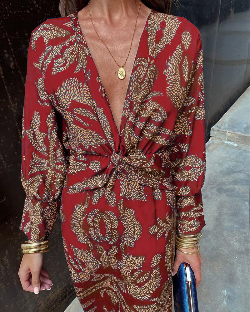 Anna - Sukienka Maxi Boho Luxe Wrap dla kobiet