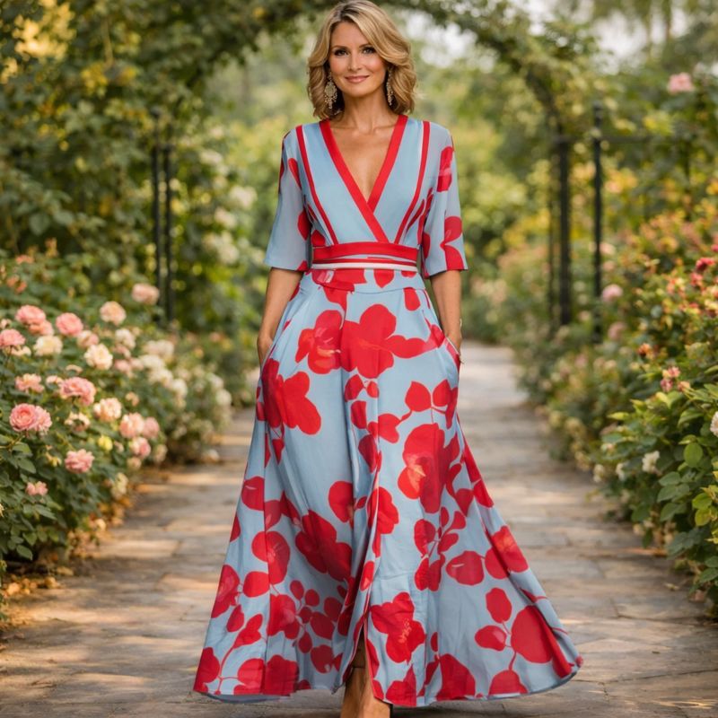 Roksana - Elegancka Sukienka Maxi