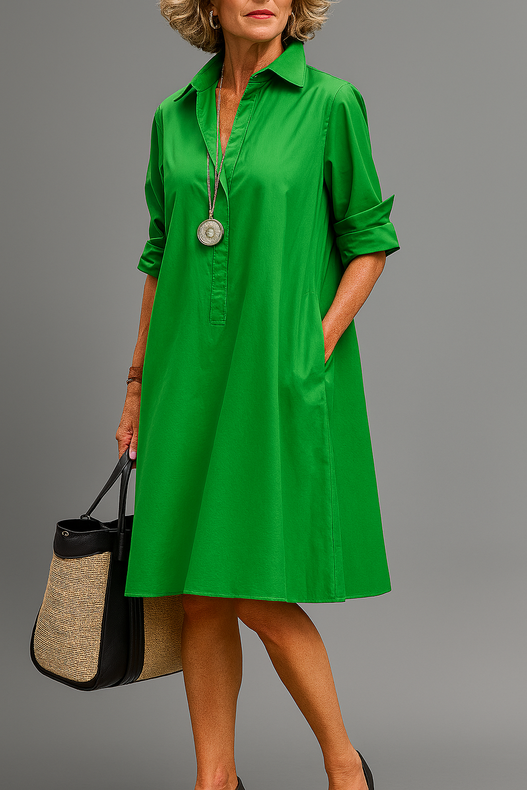 Anna - Elegancka Sukienka Midi