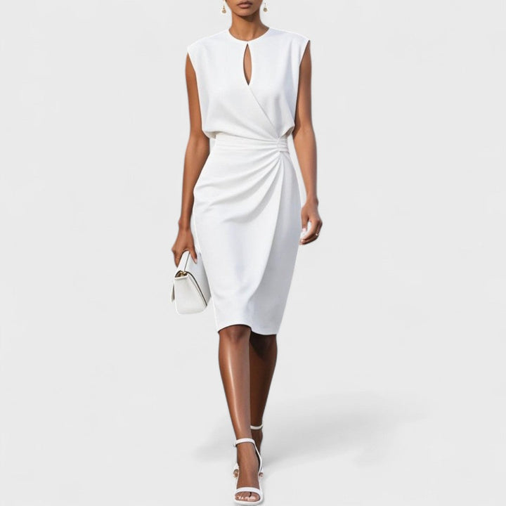 Olena – Elegancka sukienka kopertowa midi